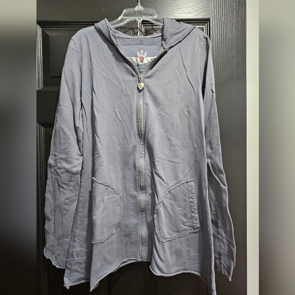 Twisted Gray Hooded Jacket